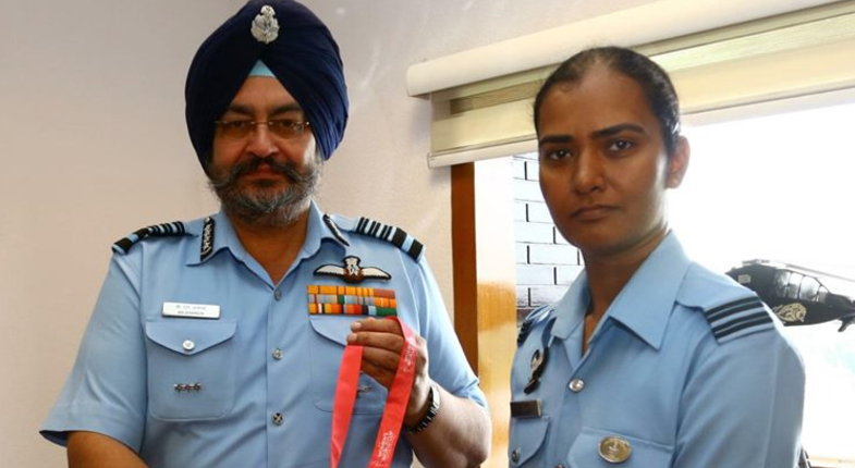 Women cricketer Shikha Pandey honoured by Indian Air Force