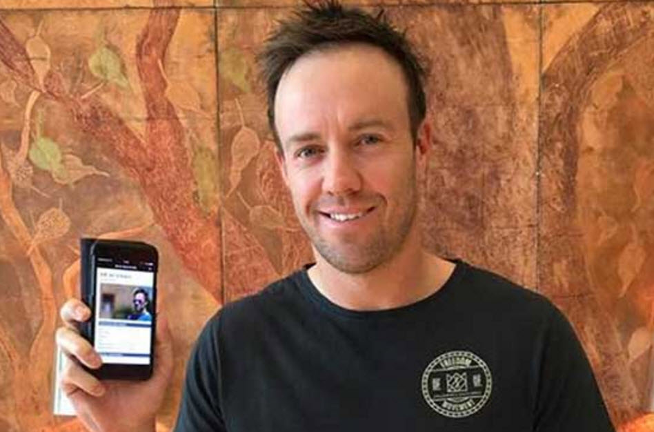 AB de Villers Lauches His Own Mobile App For Fans
