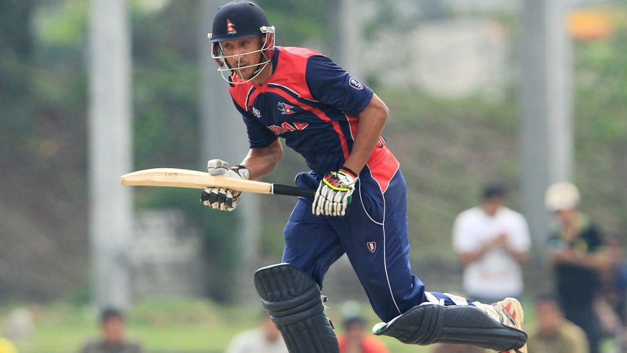 Paras's alround perfermance saves Nepal