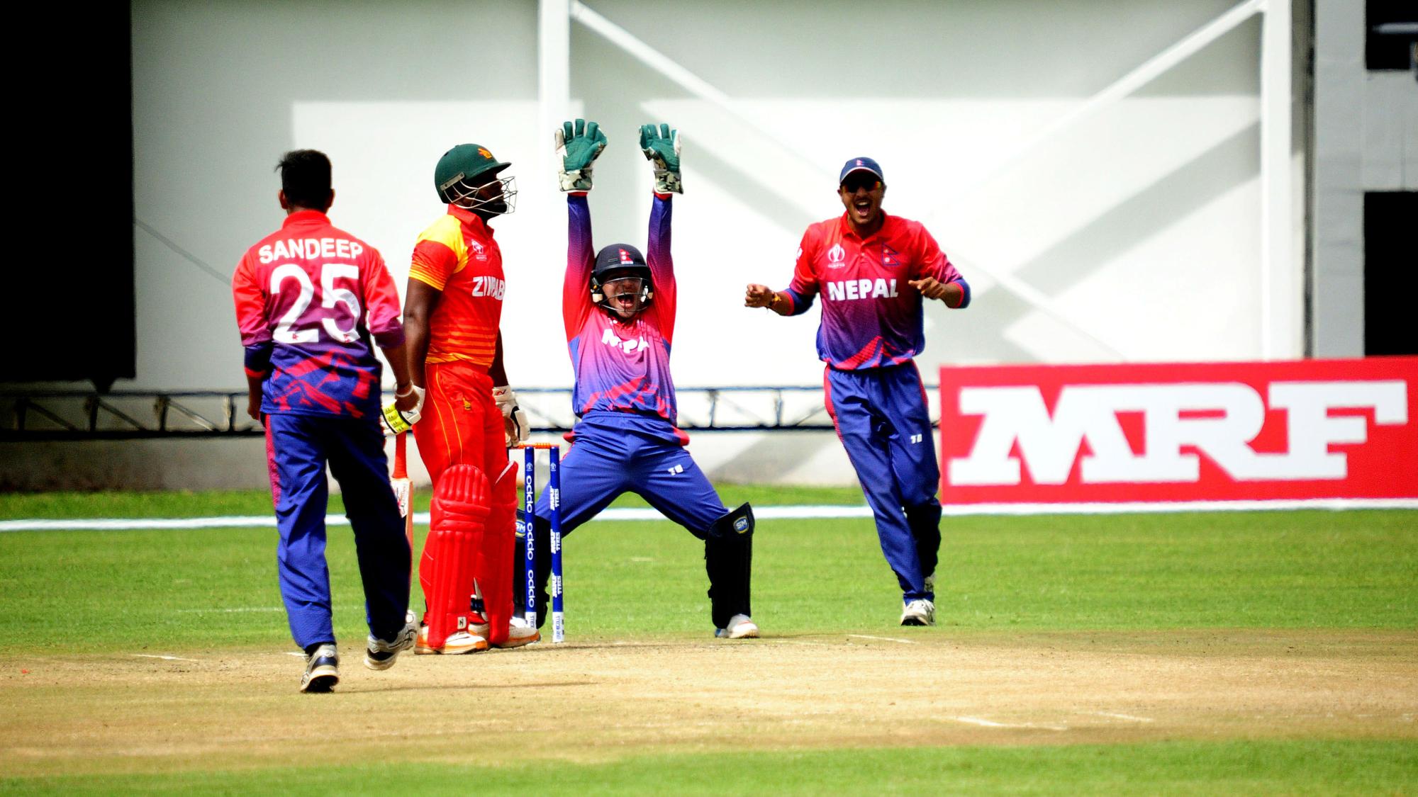 Nepal loses against mighty Zimbabwe by 116 runs