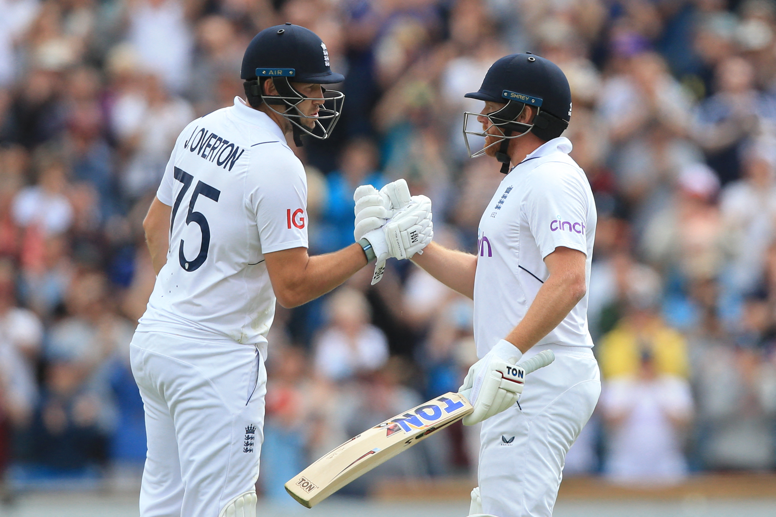 Bairstow and Overton script England's comeback