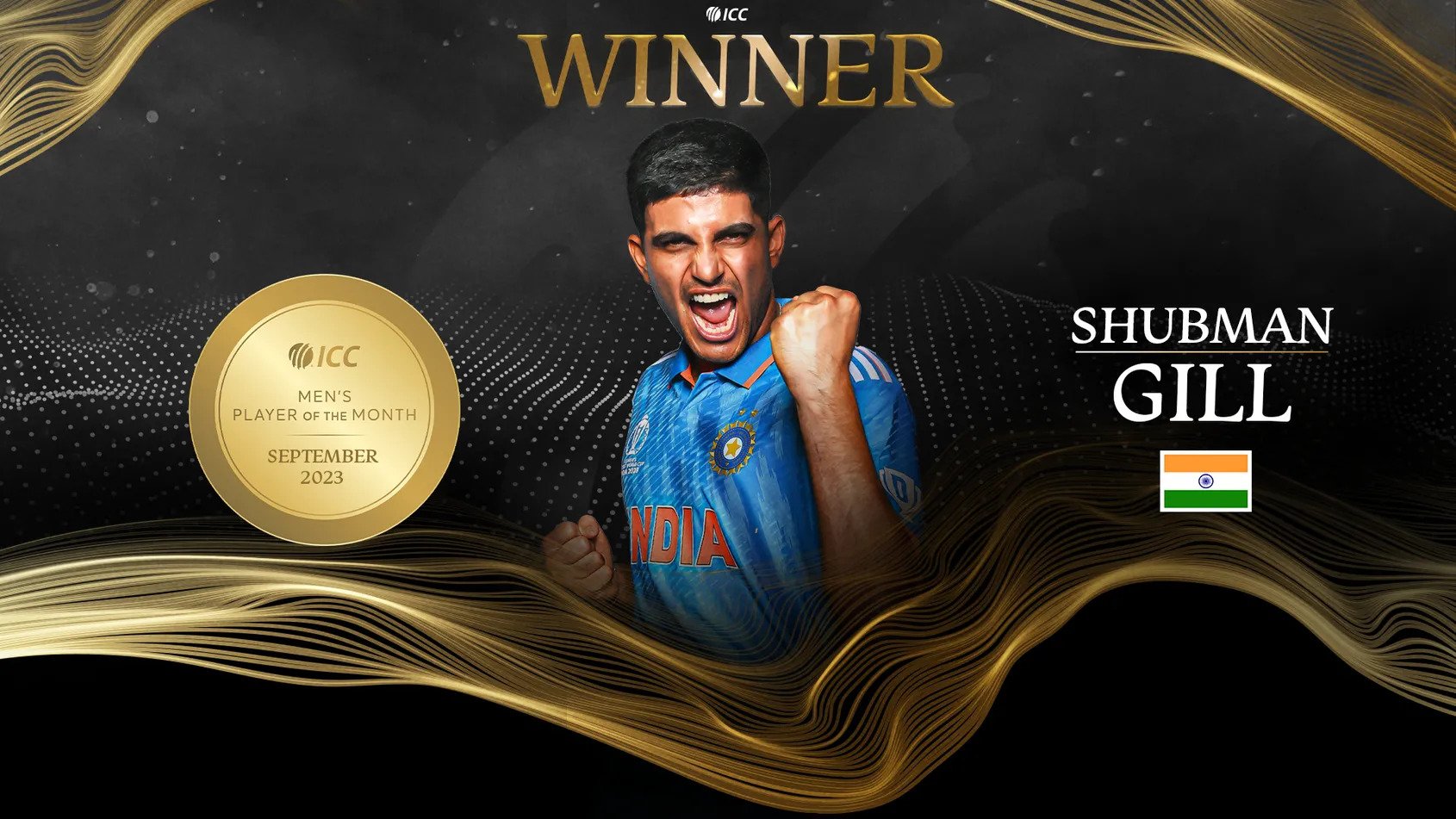 Gill and Athapaththu named ICC Players of the Month for September