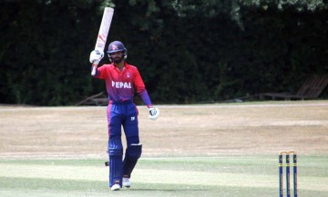 Anil scores big hundread in Nepal\'s win
