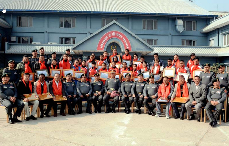 Armed Police Force (APF) Honoured the Players with Awards